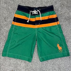 Polo Ralph Lauren Boys kids big pony kids surfer lined board swim shorts M 10-12